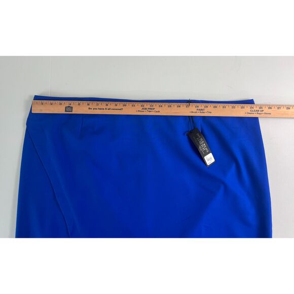 Lane Bryant Women's Blue Double Weave Stretch Skirt Size 28 - New With Tags - Picture 7 of 11